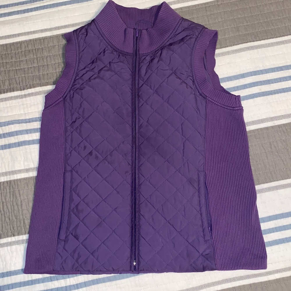 Pendleton Purple Stitch Full-Zip Vest Size M